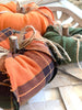3 Pc. Rustic Plaid Fabric Pumpkin Set
