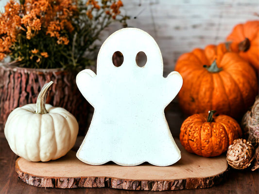 Primitive/Rustic Wood Halloween Ghost with Arms