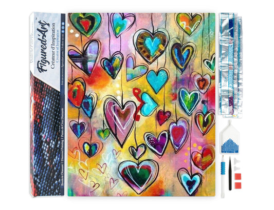 Diamond Painting - Hearts