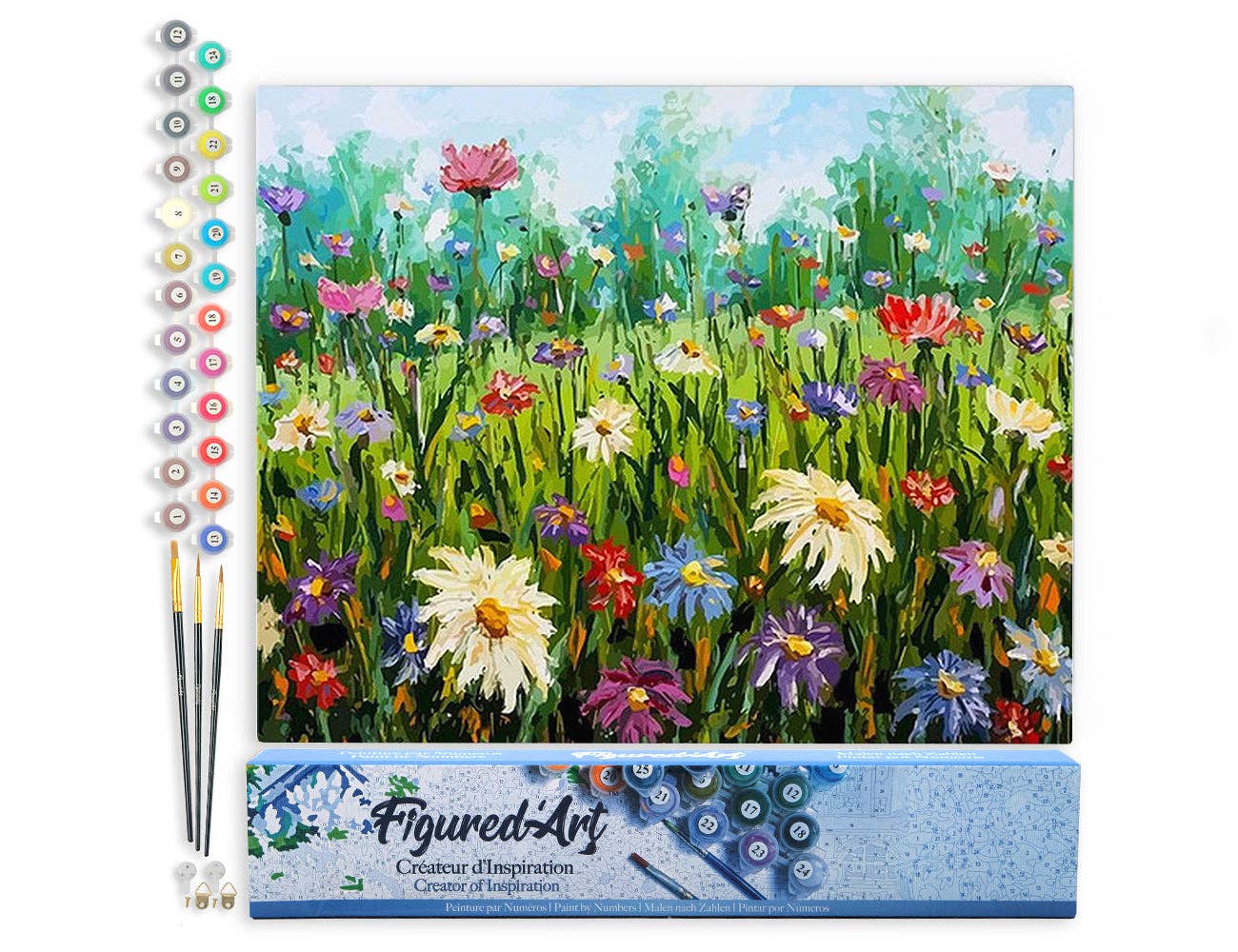 Paint by numbers - Flowers in the Countryside