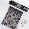 Silver Tiger Diamond Painting Kit