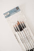 Round Tip Watercolor Brush Set -- 6 piece