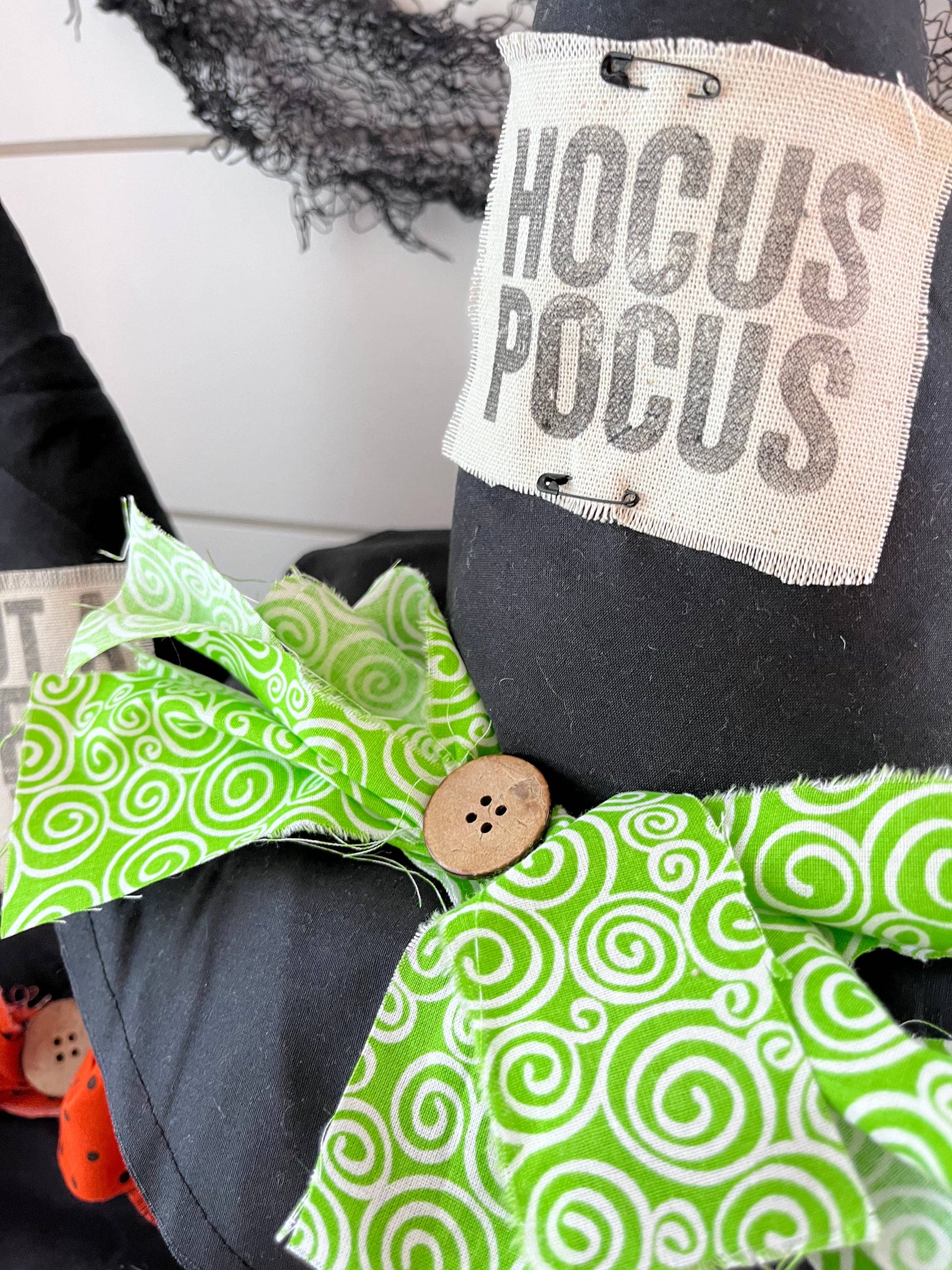 Primitive Witch Hat, Handmade Halloween Home Decor