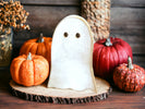 Primitive Wood Halloween Ghost Sitter