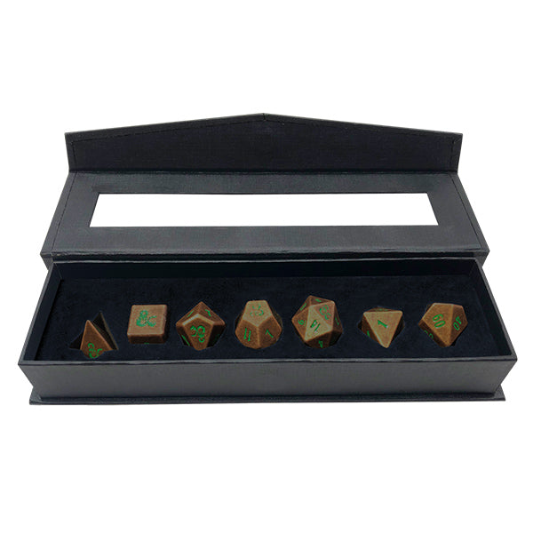 7-Die Set Heavy Metal: Dungeons & Dragons Copper/Green