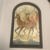 Vintage Merry Christmas Santa in Sleigh Med. Arch
