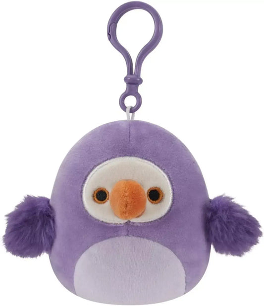 Squishmallow Plush Toy 3.5" Clip Neha the Dodo BIrd