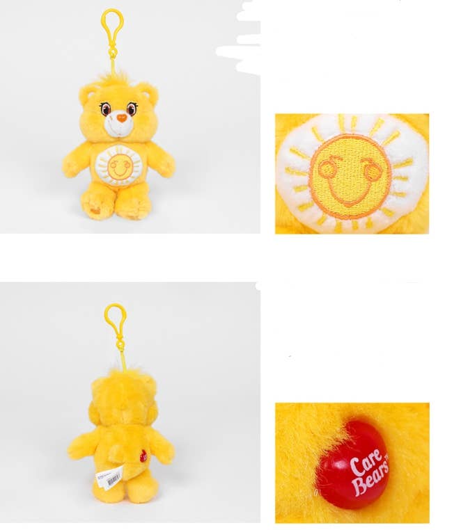 Care Bears Plush Keychains Bag Point Charm Ring