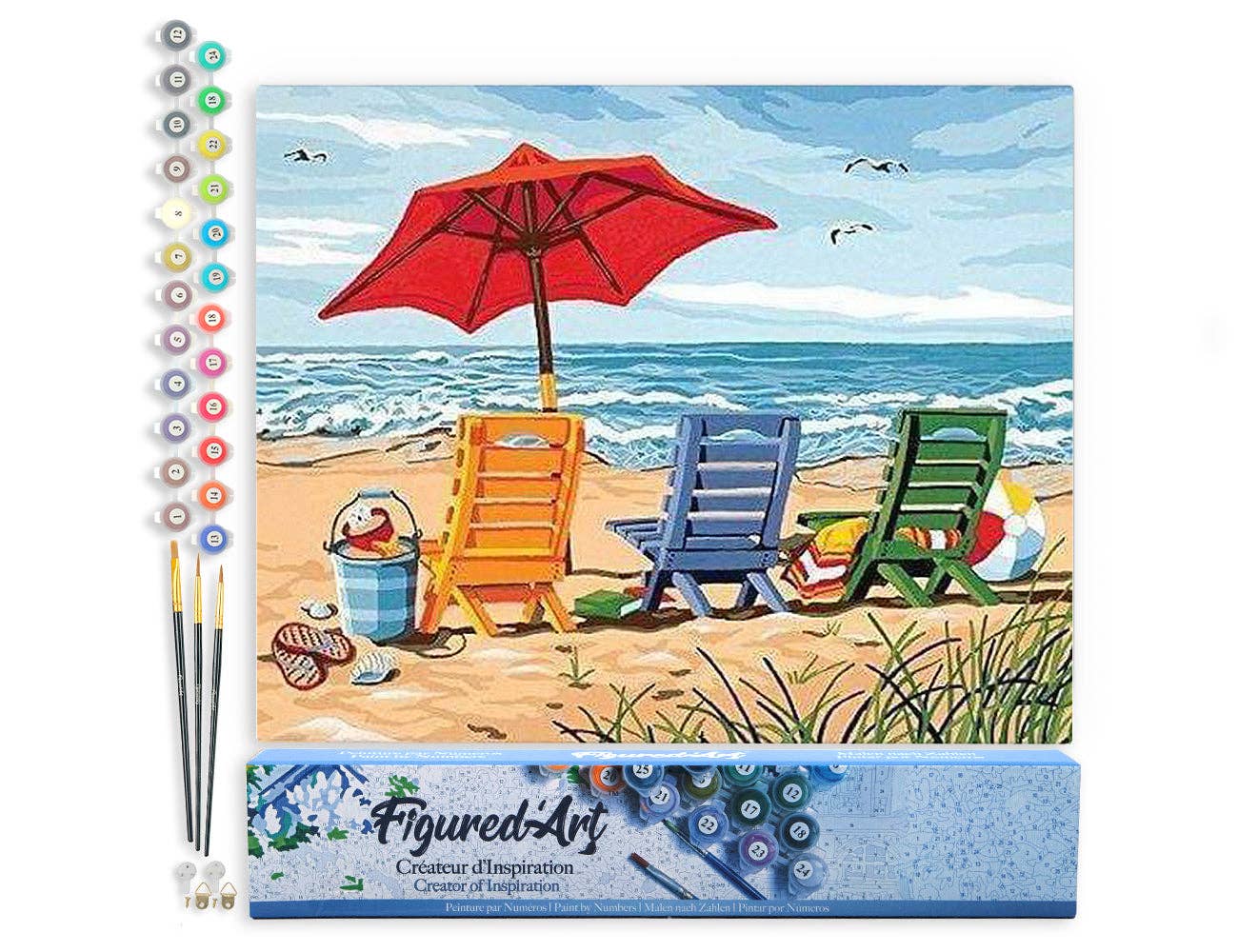 Paint by numbers - Beach Chairs