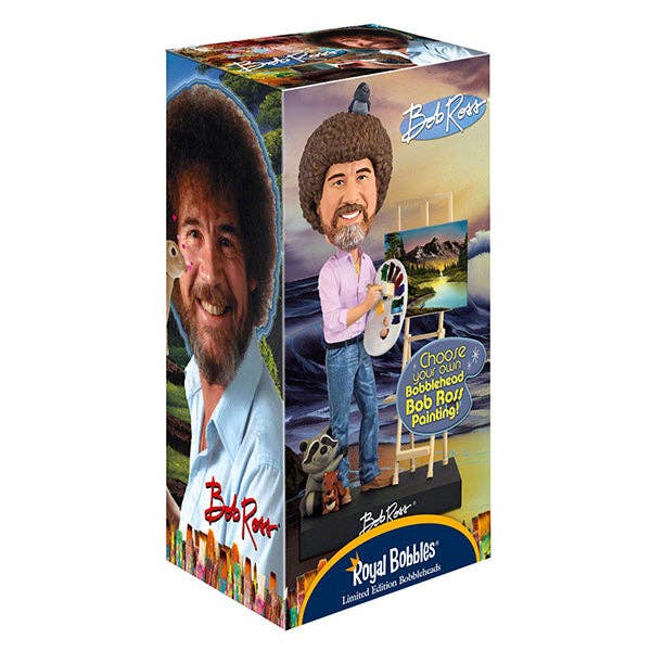 Royal Bobbles Bob Ross Collectible Bobblehead Statue