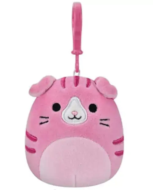 Squishmallow Plush Toy 3.5" Clip Geraldine the Cat