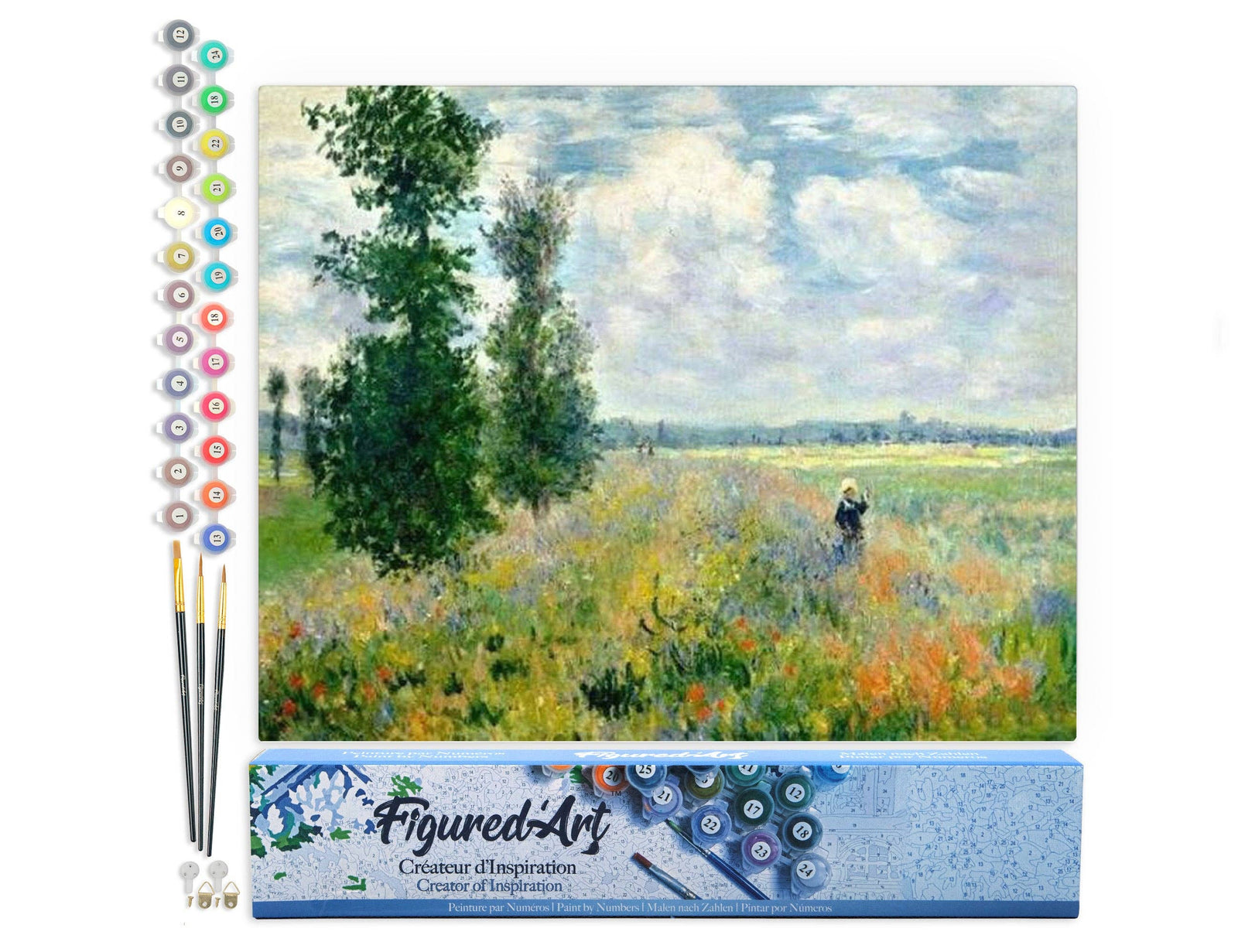 Paint by numbers - Monet Field of Poppies