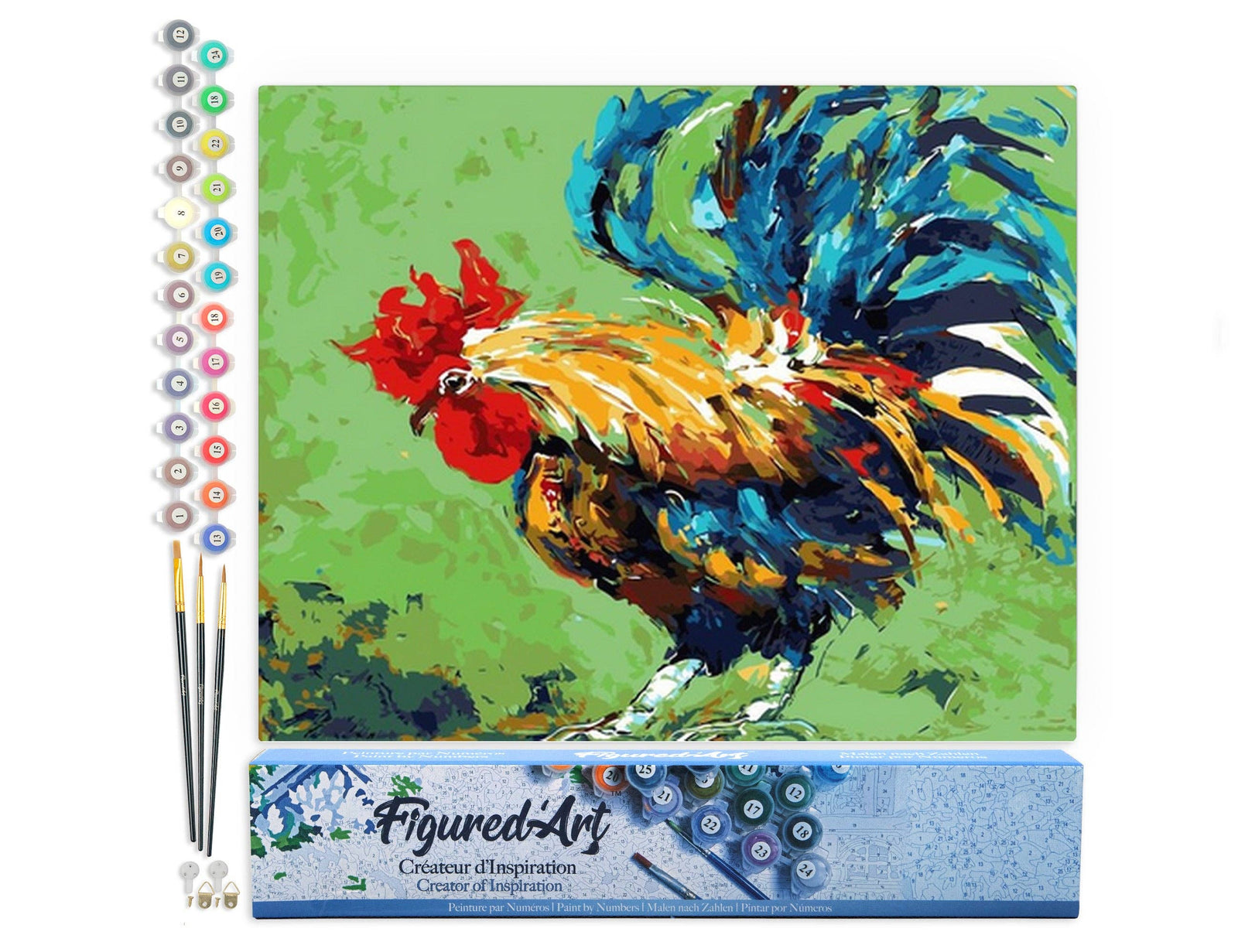 Paint by numbers - Rooster