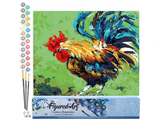 Paint by numbers - Rooster