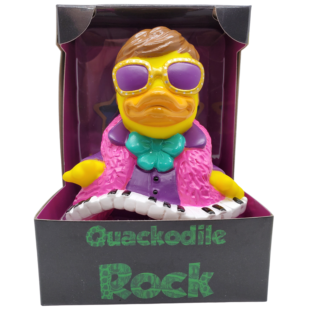 Quackodile Flock Rubber Duck
