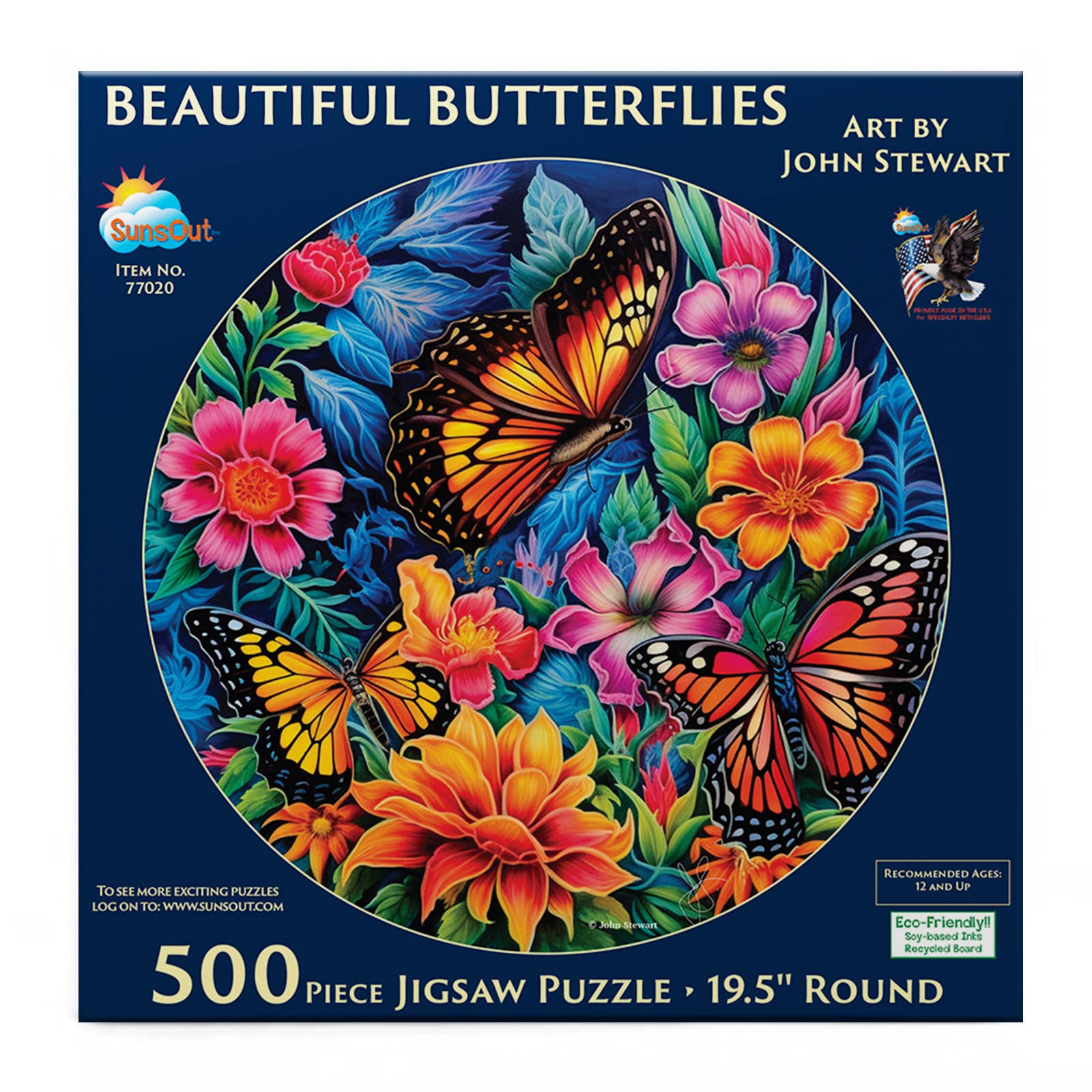 Beautiful Butterflies 500 pc Puzzle