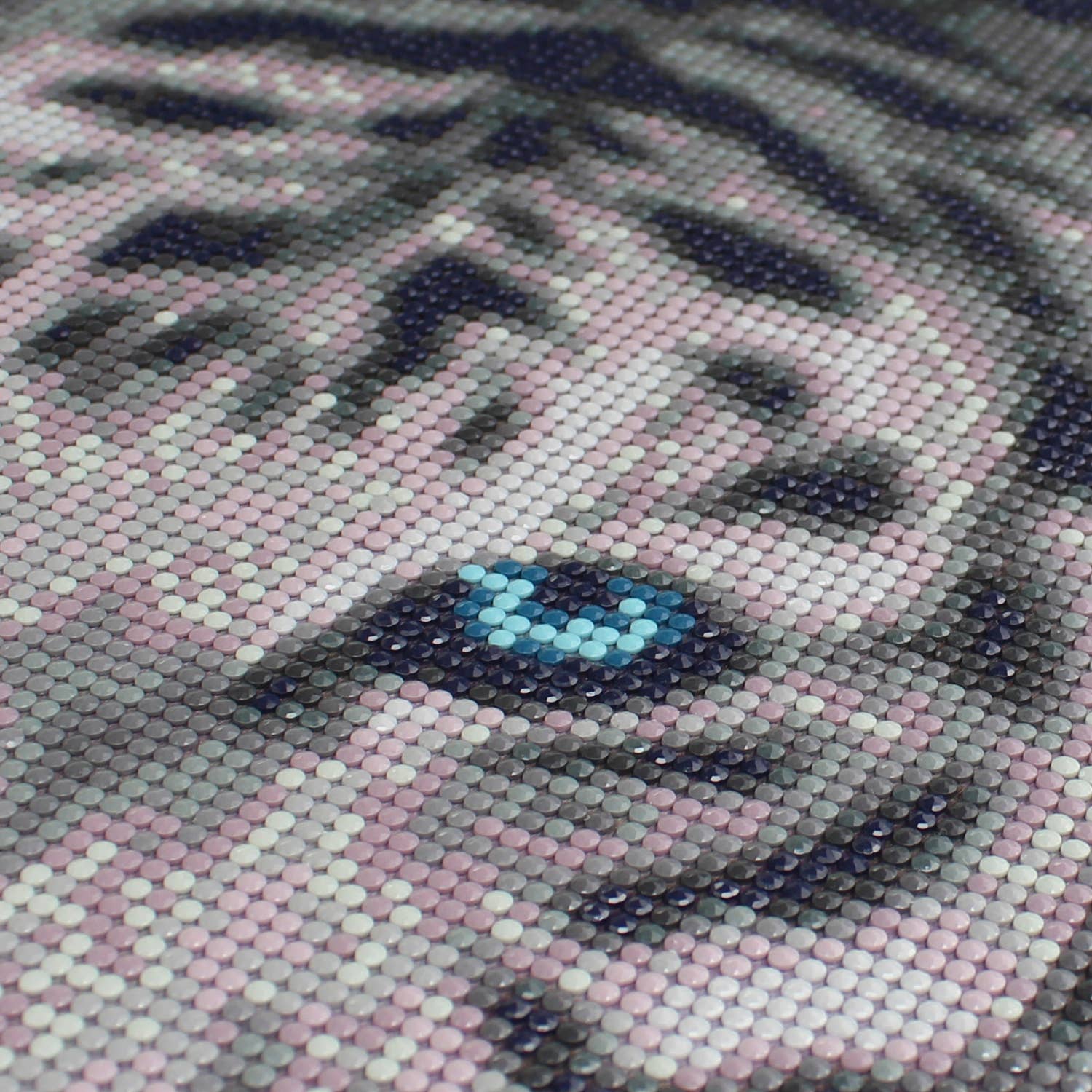 Silver Tiger Diamond Painting Kit