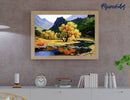 Paint by numbers - Peaceful River in the mountain