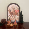 Vintage Merry Christmas Santa in Sleigh Med. Arch
