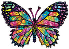 Stained Glass Butterfly SHAPED Puzzle