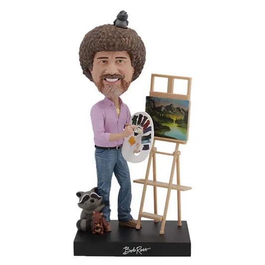 Royal Bobbles Bob Ross Collectible Bobblehead Statue