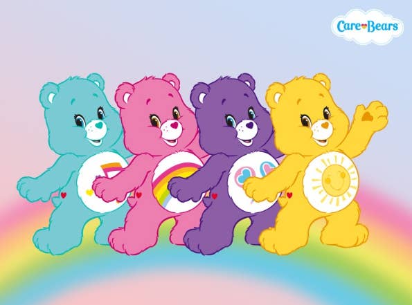 Care Bears Plush Keychains Bag Point Charm Ring