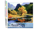 Paint by numbers - Peaceful River in the mountain