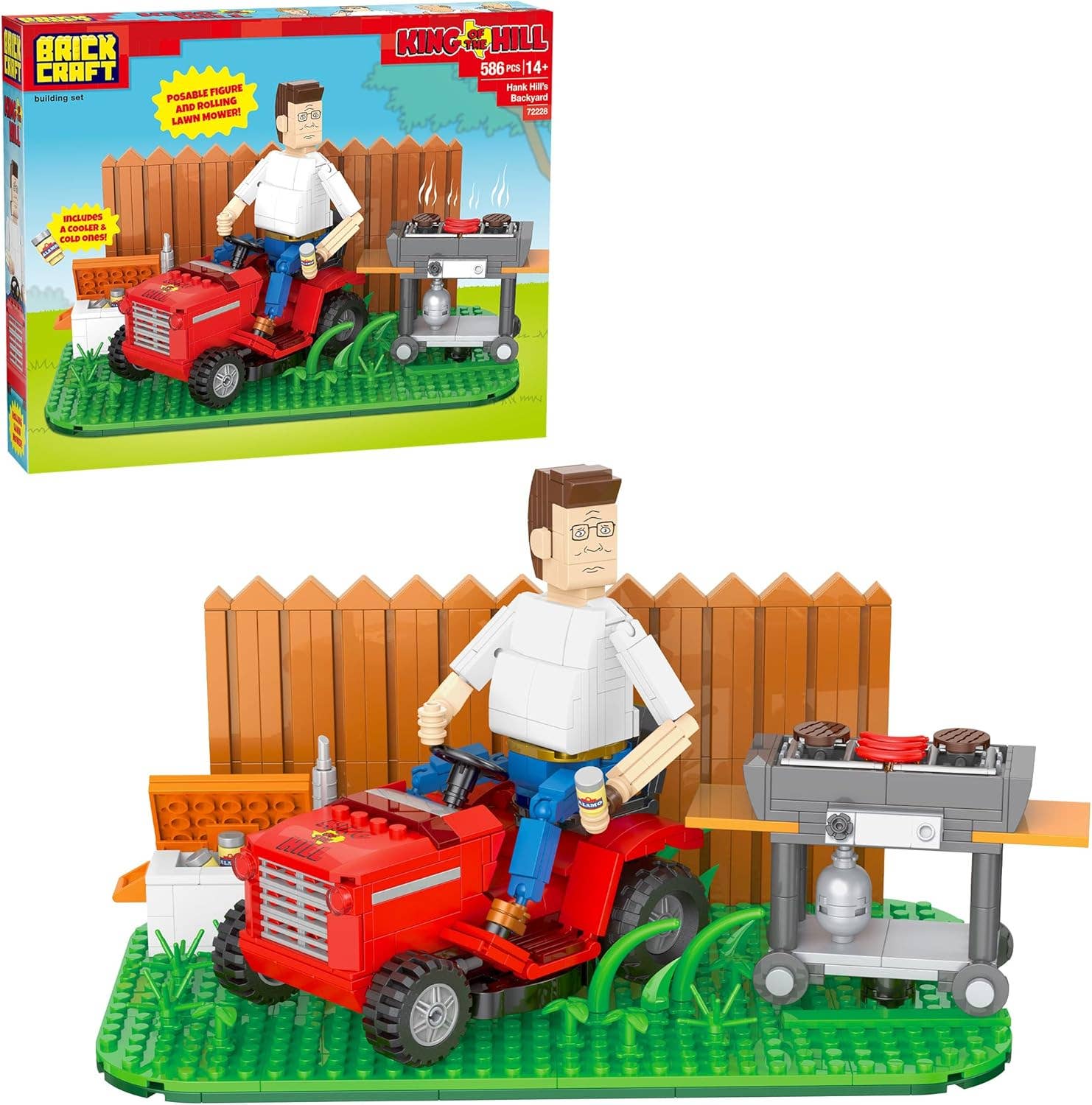 King of The Hill Hank Hill’s Backyard Building Block Set