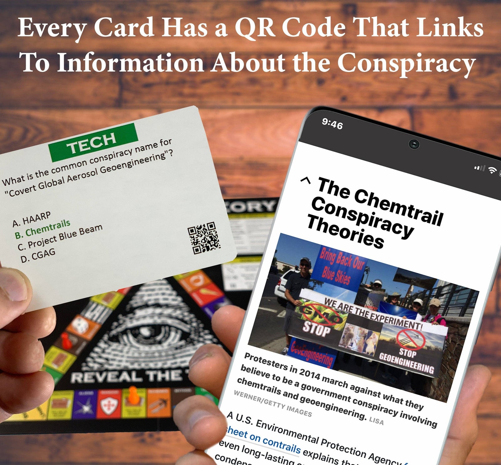 Conspiracy Theory Trivia Board Game