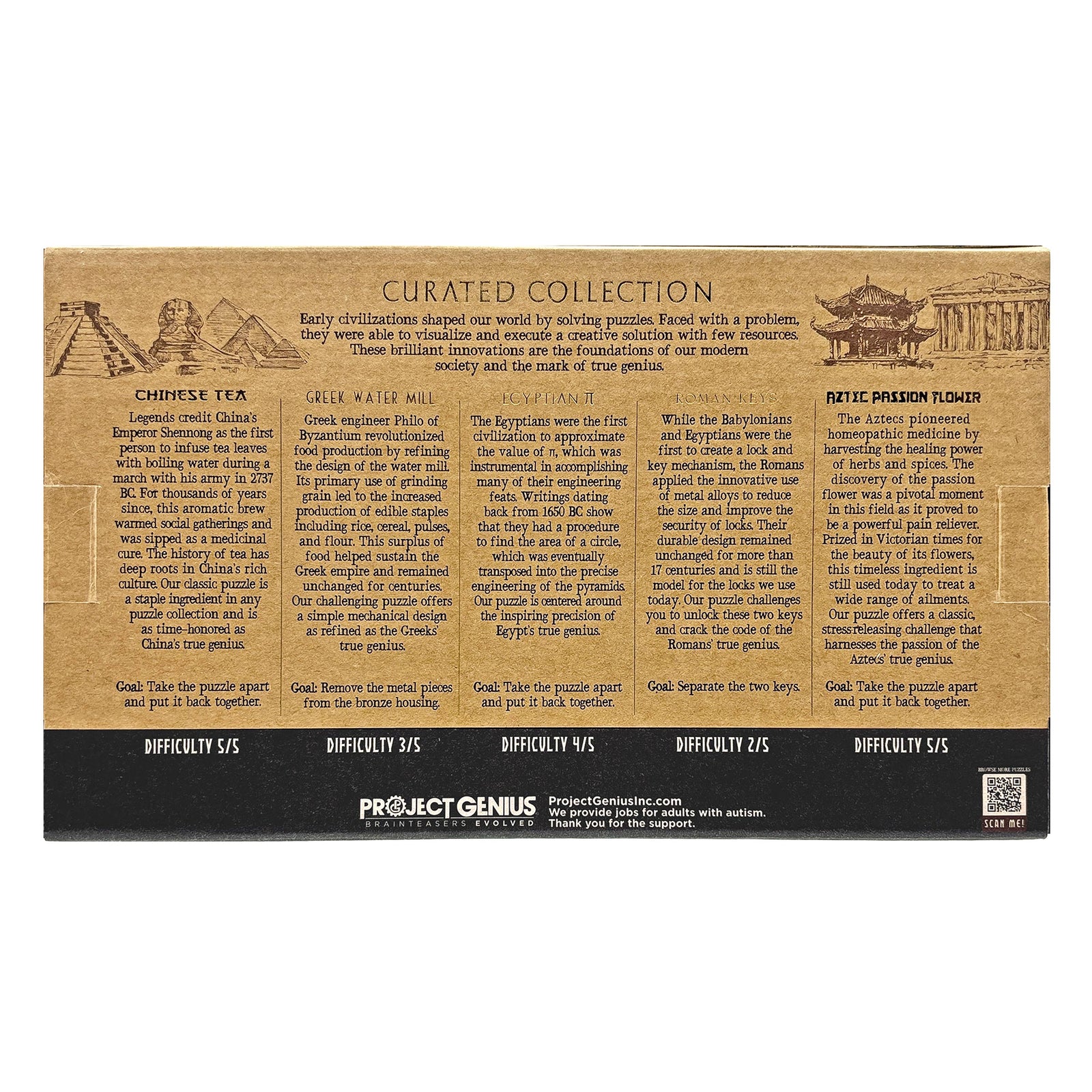 True Genius Curated Collection (5pc Mini-Puzzle Gift Set)