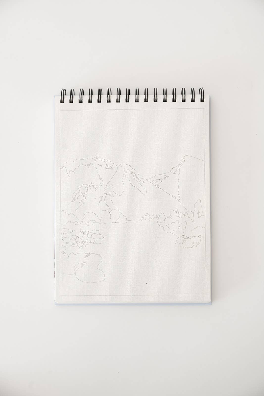 Watercoloring Book - Landscape Outlines with Video Tutorials