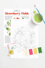 Strawberry Fields watercolor painting kit