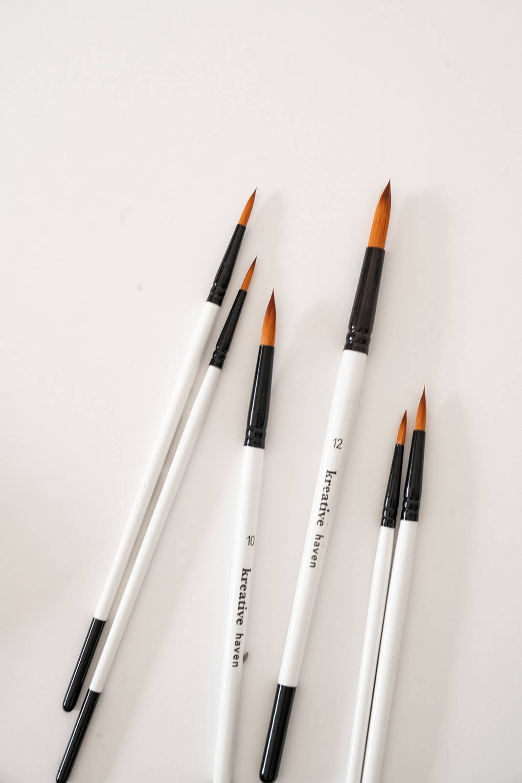 Round Tip Watercolor Brush Set -- 6 piece
