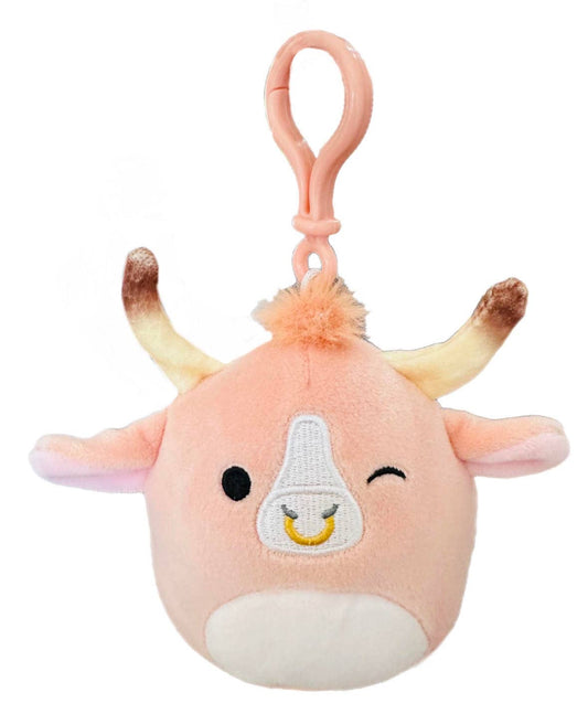 Squishmallow Plush Toy 3.5" Clip Howland the Bull