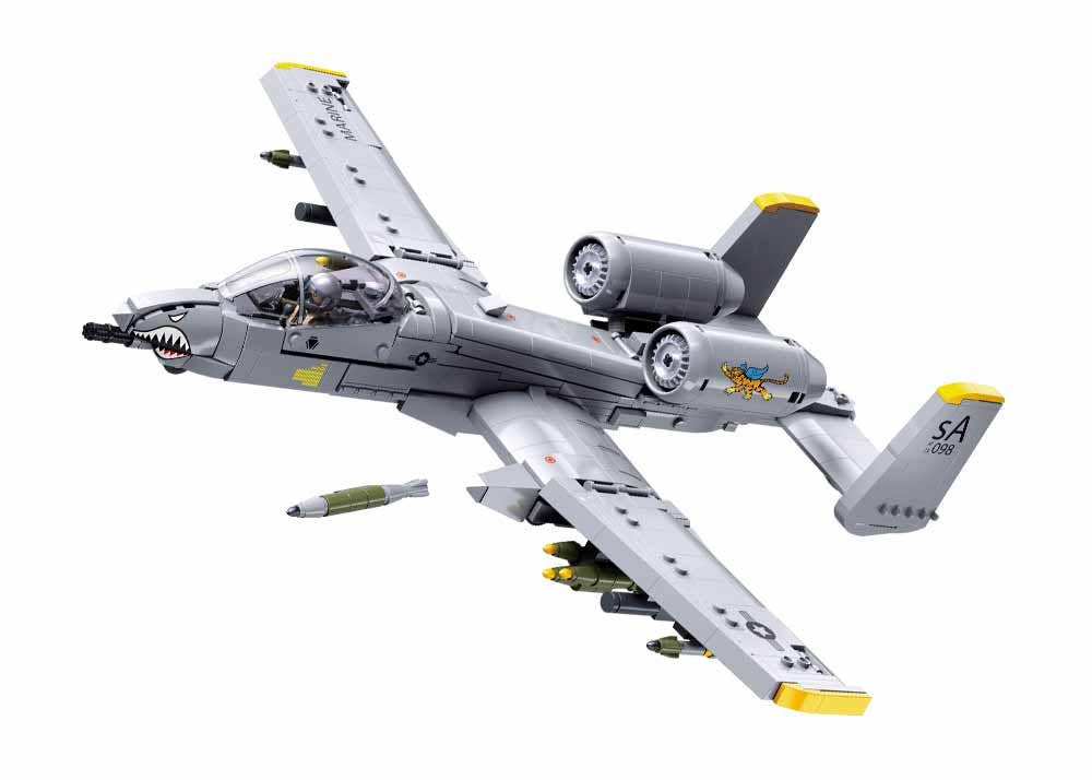 Sluban A-10 Warthog Fighter Jet Building block set - B1362