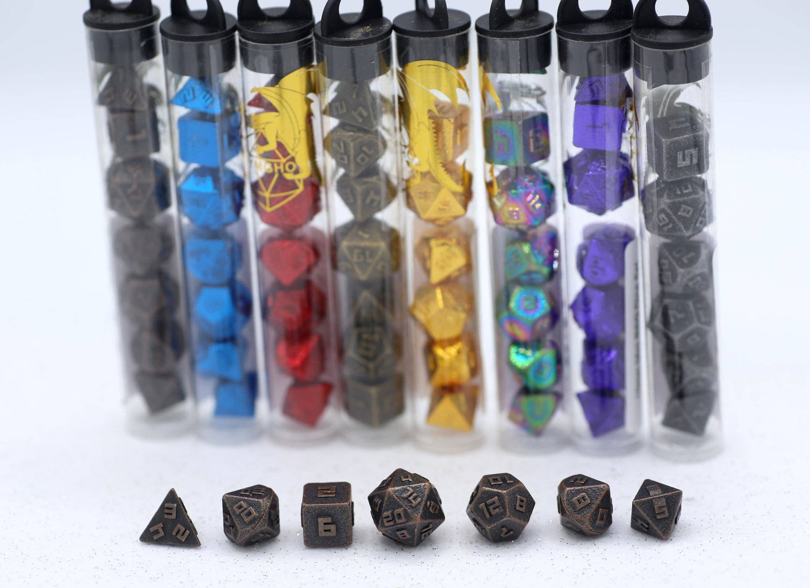 10MM Mini RPG Dice Set - Ancient Copper