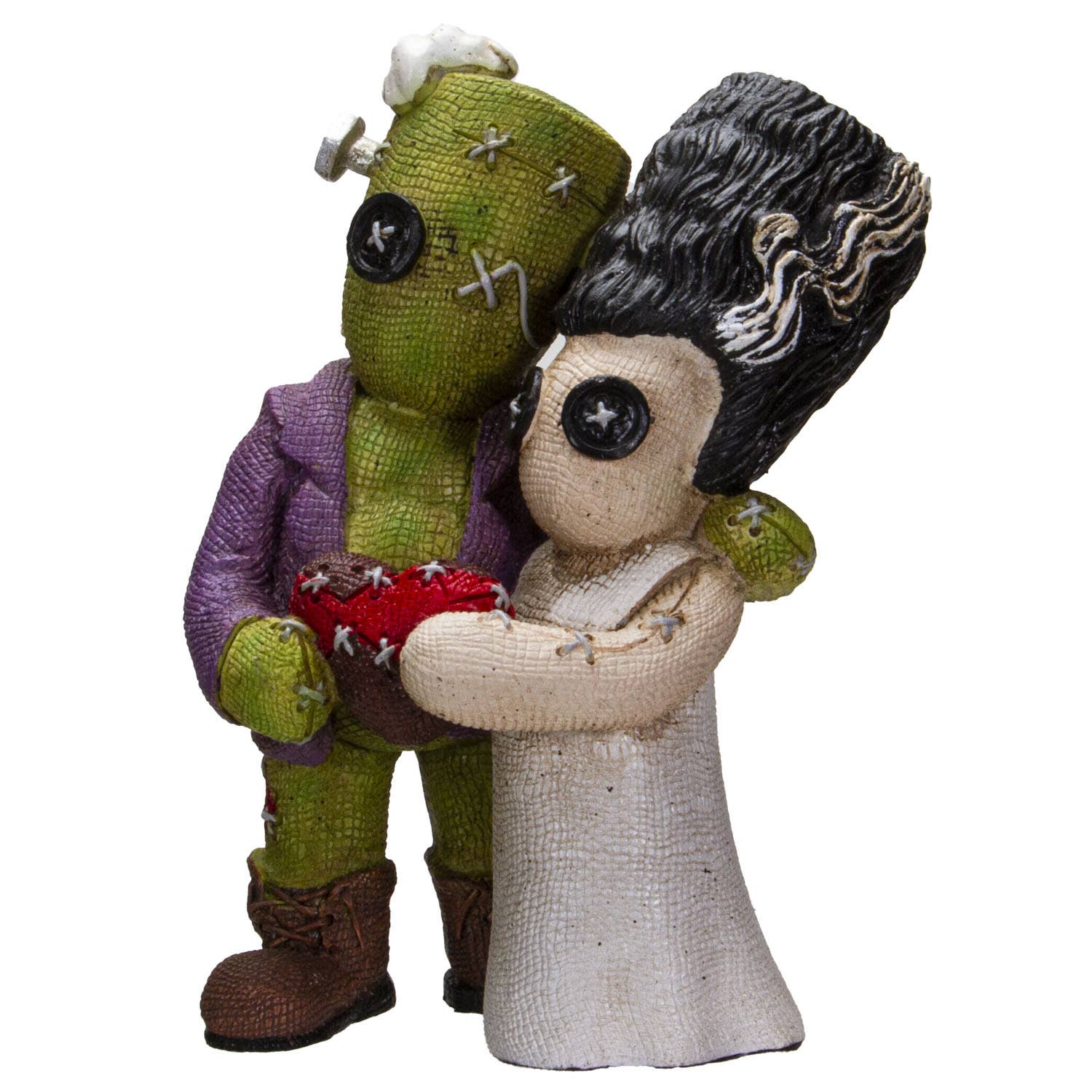 13557 Frankenstein and Bride Decorative Figurine