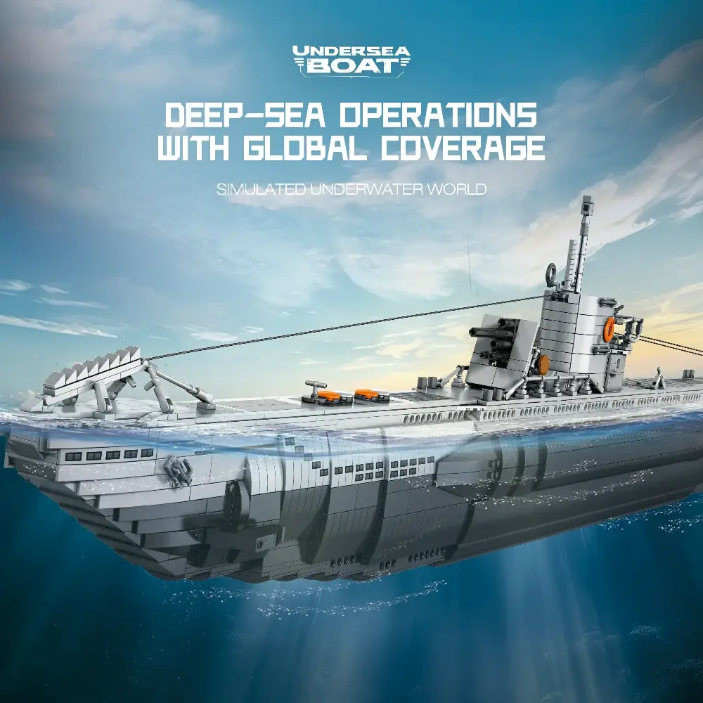 ReoBrix Military Submarine - Undersea Boat 3624 pcs!