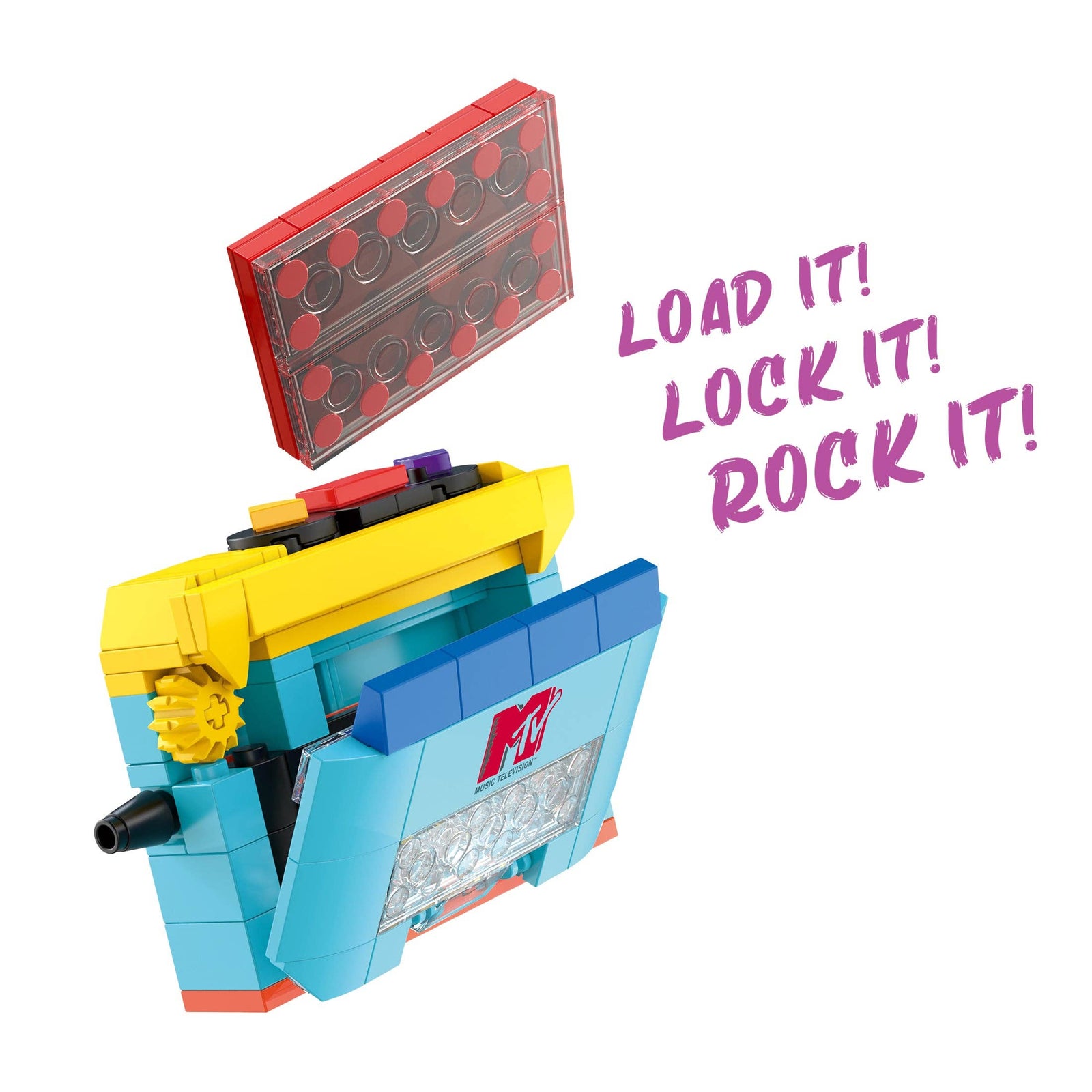 MTV Cassette Player Brick Building Set