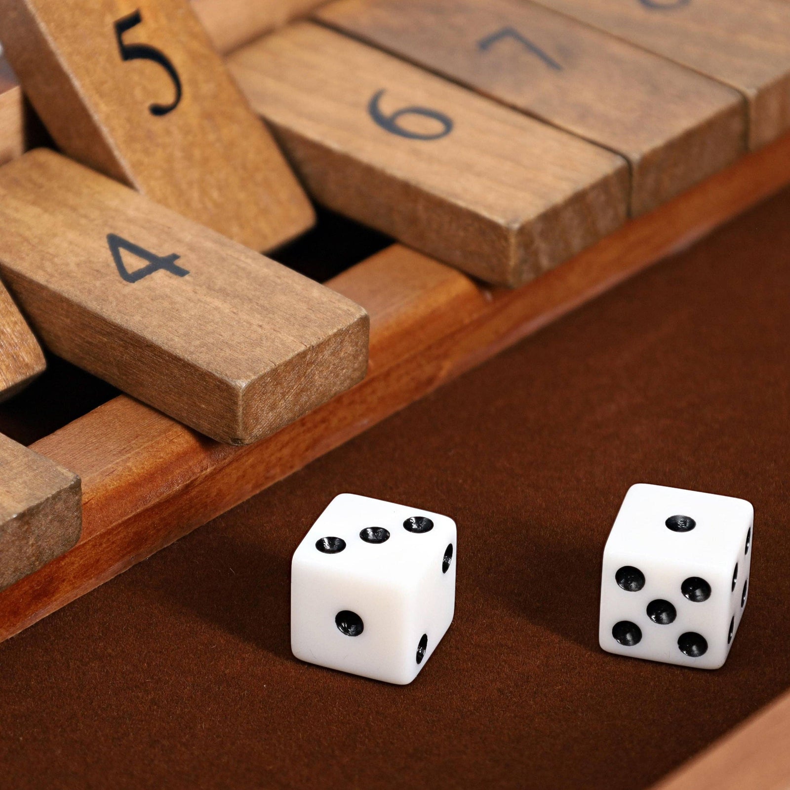 9 Number Shut the Box Board Game, 11 in.
