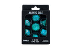 Best Selling Dice Set in Box Packaging: Stardust Turquoise