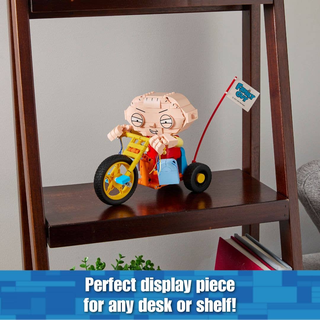 Family Guy Stewie on Trike Brick Building Set