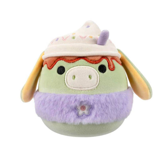 Squishmallow Easter Plush Toy 5" Juniper the Latte Donkey