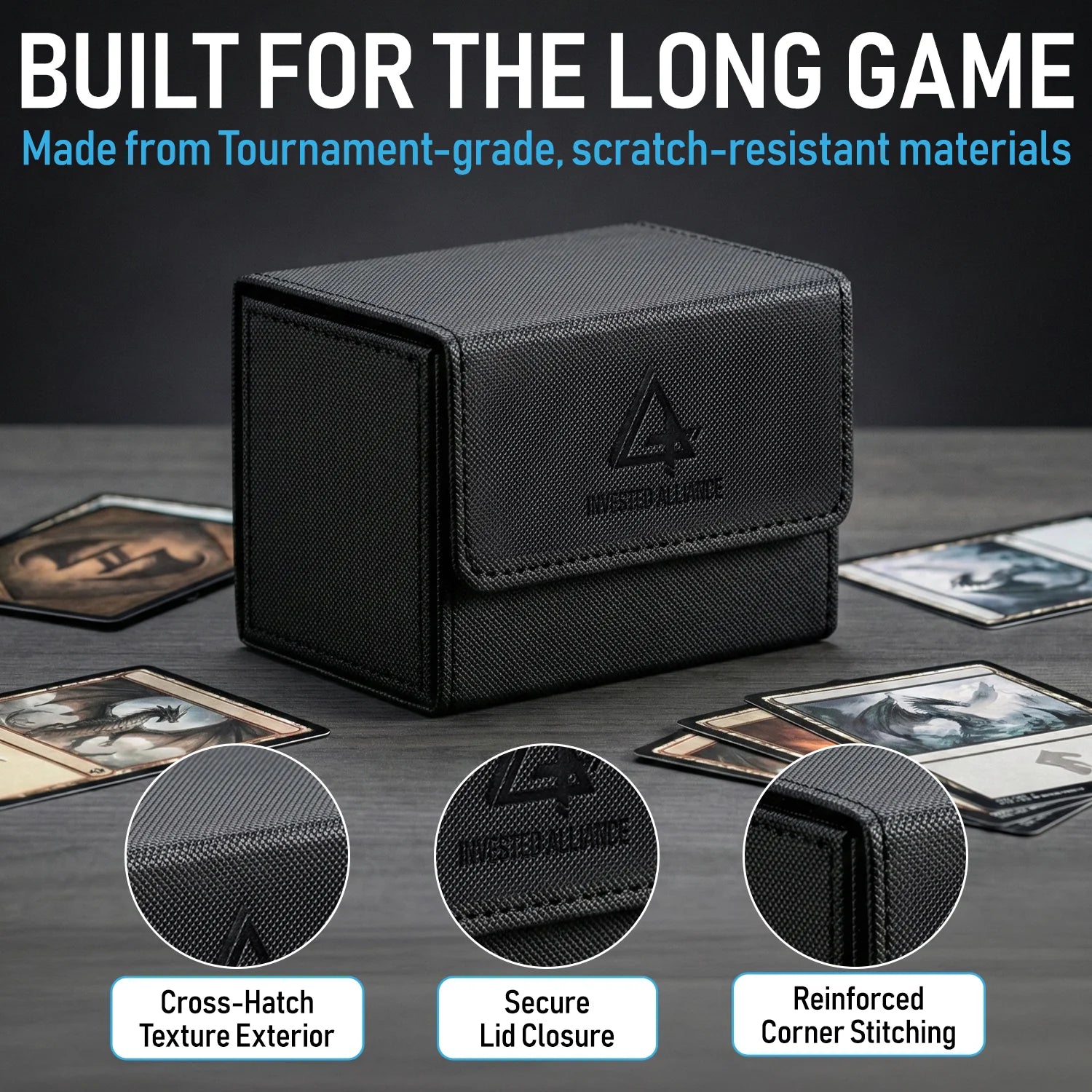 Black MTG Deck Box