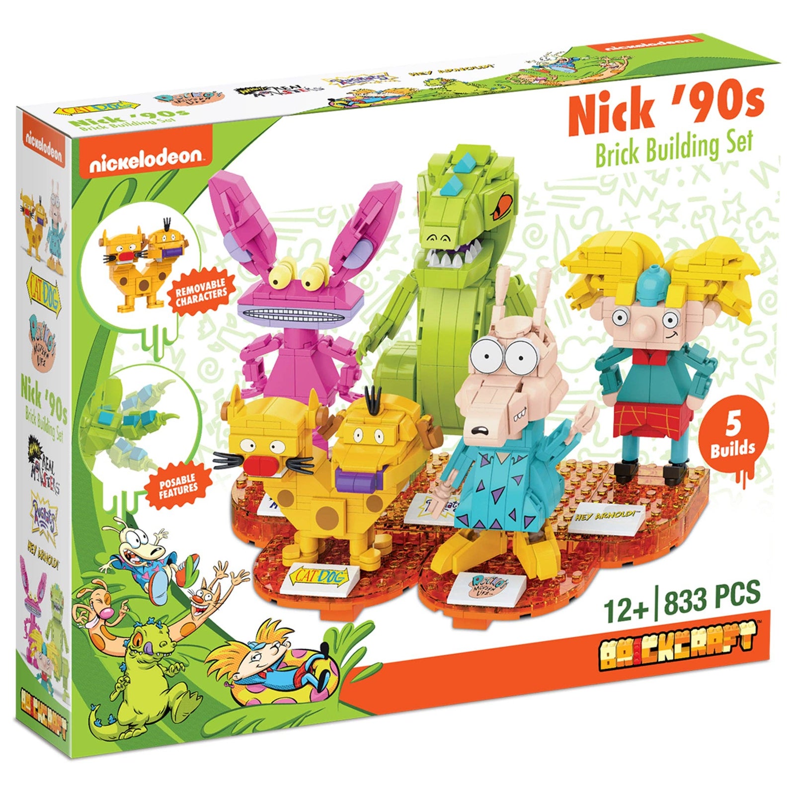 Nickelodeon 90s Icons Brick Building Set