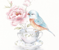 Feathers & Finery Watercolor Workbook