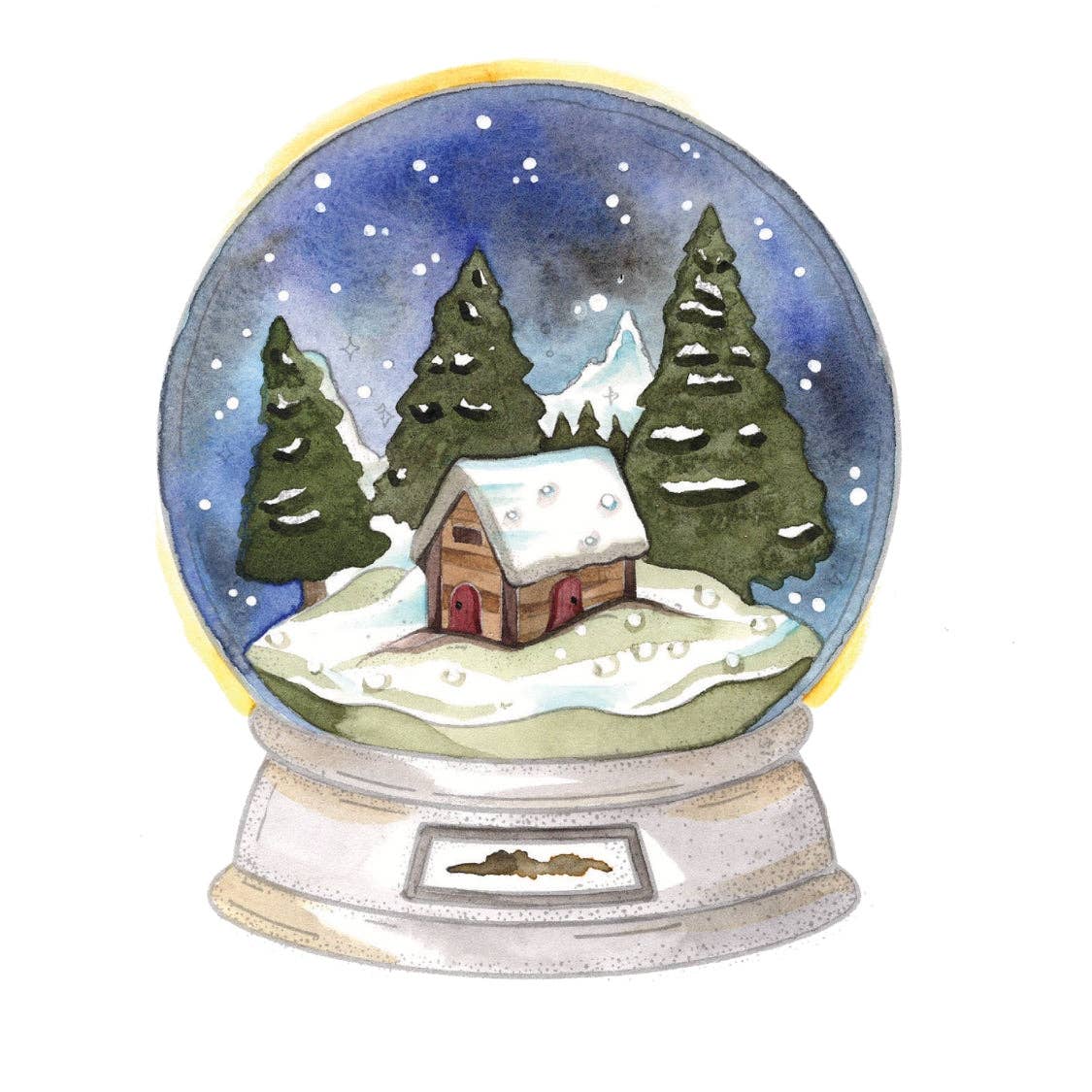 Winter Glow Watercolor Workbook By Nya Wolfe