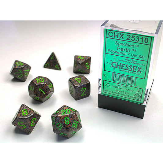 7-Die Set Speckled: Earth