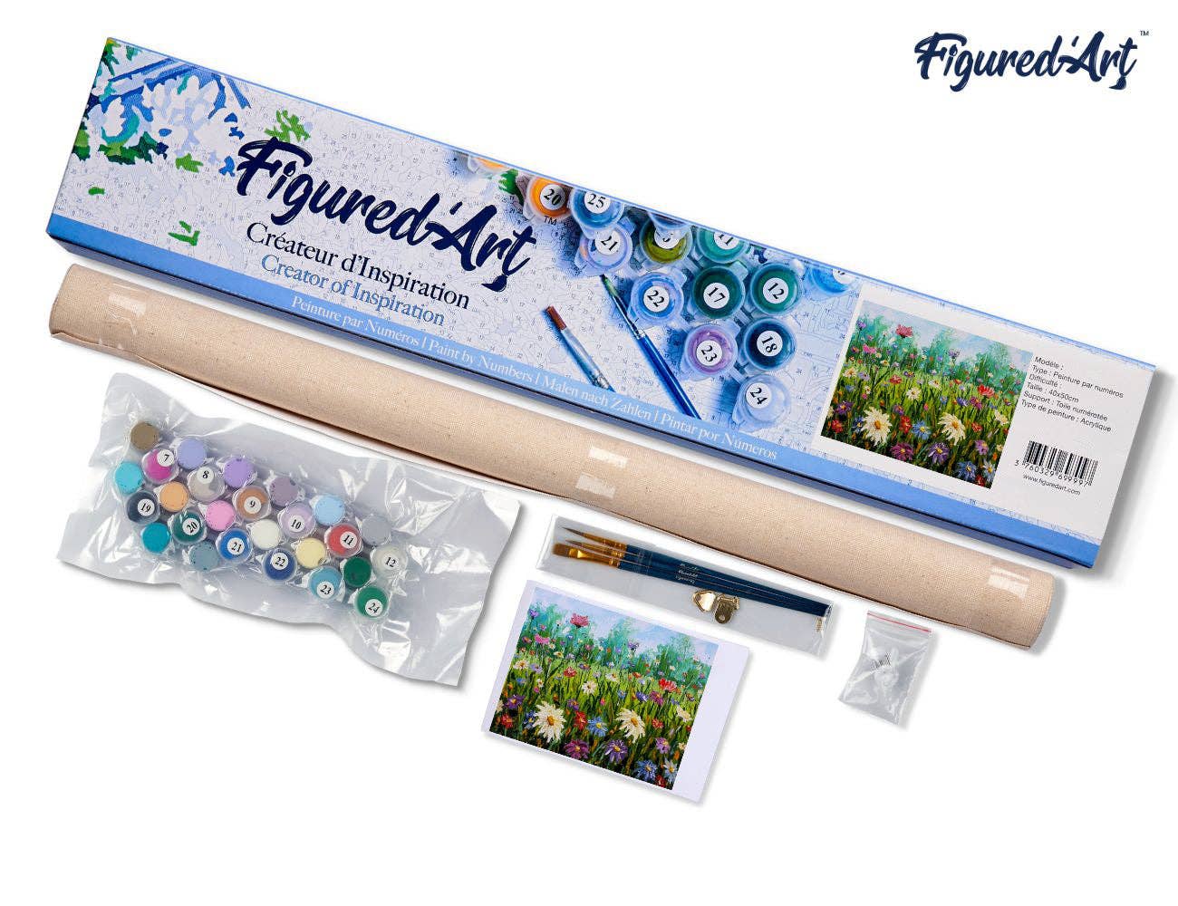 Paint by numbers - Flowers in the Countryside