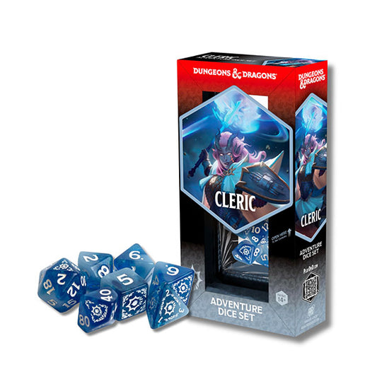 D&D Adventure Dice - Cleric: White, Blue